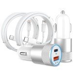48W Dual USB-C Car Charger with Cable