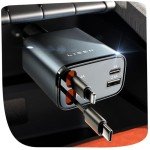 LISEN 69W Retractable USB-C Car Charger