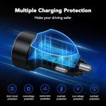 78W 4-Port USB-C Car Charger Adapter