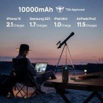 Slim 10000mAh USB-C Power Bank - High-Speed Charger