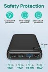 ADDTOP 26800mAh USB-C Fast Charging Power Bank