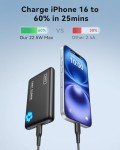 Slim 10000mAh USB-C Power Bank Fast Charger