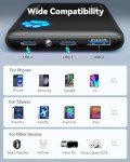 Slim 10000mAh USB-C Power Bank Fast Charger