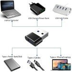 USB-C Female to USB-A Male Adapter (2 Pack)