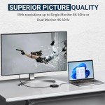 USB-C Dual DisplayPort 8K MST Adapter