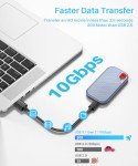 Short USB-C Cable with Fast Charging - 0.5FT