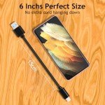 Short USB-C Cable with Fast Charging - 0.5FT