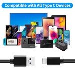Short USB-C Cable with Fast Charging - 0.5FT