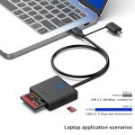 4-in-1 USB-C Memory Card Reader Adapter