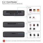 4-in-1 USB-C Memory Card Reader Adapter