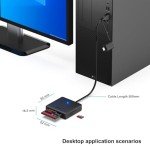 4-in-1 USB-C Memory Card Reader Adapter