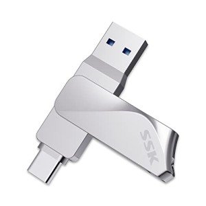 64GB USB-C Dual Flash Drive, 200MB/s Speed