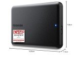 Toshiba 2TB Portable External Hard Drive, USB-C