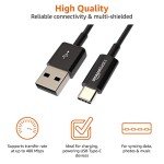 USB-C to USB-A 2.0 Male Cable - 3ft