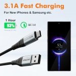 2m USB-C Fast Charging Cable with Nylon Braiding