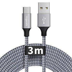 Extra-Long 3M USB-C Charger Cable - Grey
