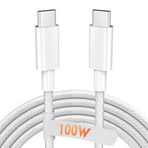 2M Nylon Braided USB-C to USB-C Cable
