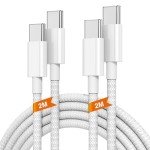 2Pack 2M USB C Fast Charging Cable Pair