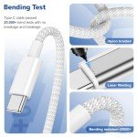 2Pack 2M USB C Fast Charging Cable Pair