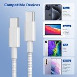 2Pack 2M USB C Fast Charging Cable Pair