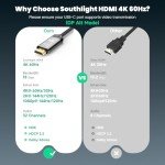 Southlight 2m USB-C to HDMI 4K Cable
