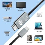 AXFEE 2M USB-C to HDMI Cable 4K 30Hz