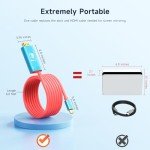 JINGDU Portable USB-C Hub with HDMI and 100W Charge