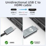 AXFEE 2M USB-C to HDMI Cable 4K 30Hz