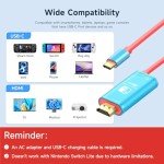 JINGDU Portable USB-C Hub with HDMI and 100W Charge