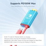 JINGDU Portable USB-C Hub with HDMI and 100W Charge