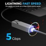SABRENT USB-C 5G Ethernet Adapter - Aluminum Body