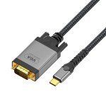 USB-C to VGA Cable, 2m, Gold-Plated Adapter