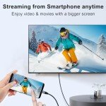 USB-C to VGA Cable 1M for 1080P Output