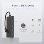 ANYPLUS 4-Port USB-C Hub with 5Gbps Speed