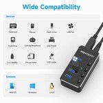 RSHTECH 4-Port USB 3.0/USB-C Hub Splitter