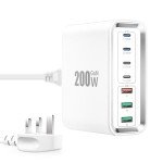 200W GaN 7-Port USB-C Fast Charging Hub