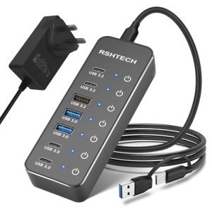 7-Port USB-C Hub with Fast Data Ports