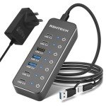 7-Port USB-C Hub with Fast Data Ports