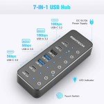 7-Port USB-C Hub with Fast Data Ports