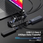 FIDECO 7-Port USB Hub with Fast Charging