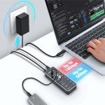 7-Port USB-C Hub with Fast Data Ports