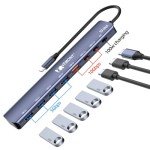 VEMONT 7-in-1 USB-C Hub with 100W Charging