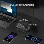 FIDECO 7-Port USB Hub with Fast Charging