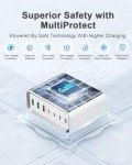 200W GaN 7-Port USB-C Fast Charging Hub