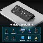 FIDECO 7-Port USB Hub with Fast Charging