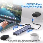 VEMONT 7-in-1 USB-C Hub with 100W Charging