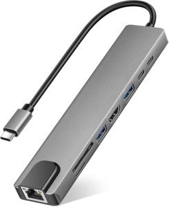 8-in-1 USB C Hub with 4K HDMI Output