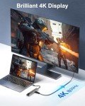 8-in-1 USB C Hub with 4K HDMI Output