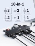 11-in-1 USB-C Docking Station with Triple Display