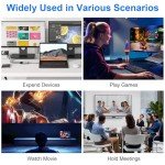 4-in-1 USB-C to HDMI Adapter for Dual Monitors